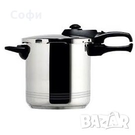 Тенджера под налягане Chromolit, 8L, Неръждаема стомана, Ф22, Сребърен, снимка 1