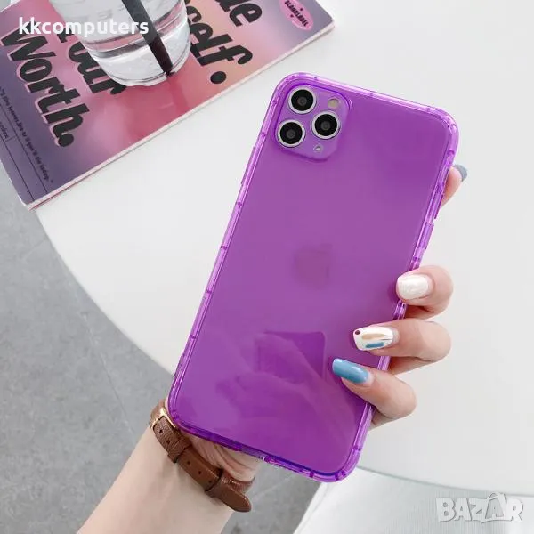 Калъф силикон Neon / Лилав / за iPhone 15 Plus 6.7 Баркод : 3129406, снимка 1