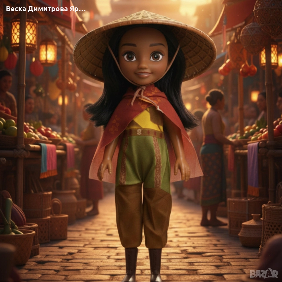 Кукла Рая със шапка и музика – Коледен подарък, който носи радост и магия, снимка 1