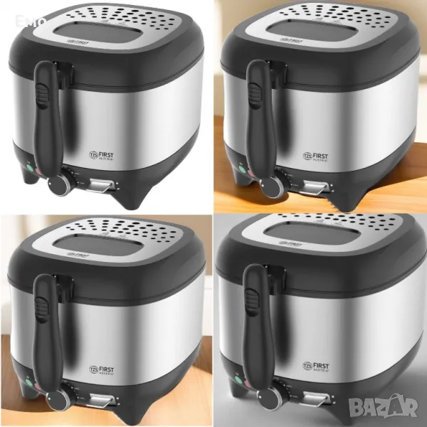 Професионален фритюрник с капацитет 2,5 литра и мощност 1600W FIRST, снимка 1