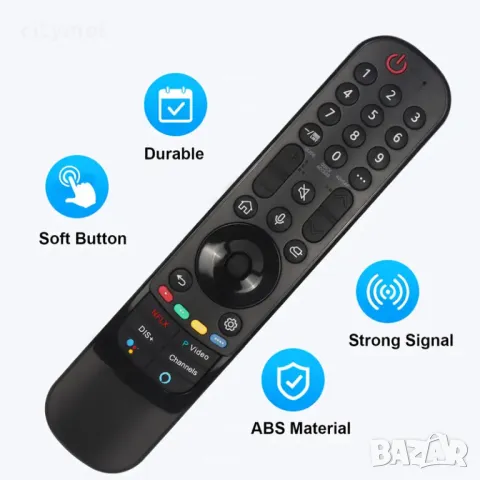 Дистанционно за Smart TV LG AN-MR21GA, , Netflix, Disney+, Prime Video, снимка 2 - Дистанционни - 49200945