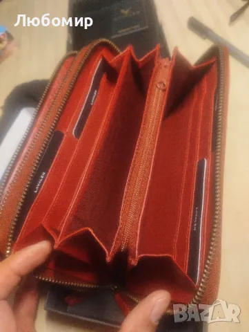 Дамски портфейл Lavalen® от естествена кожа - Голямо дамско портмоне за монети с RFID 
, снимка 5 - Портфейли, портмонета - 47544279