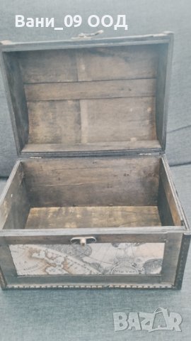 Сандъче за съхранение-дърво и кожа, снимка 5 - Декорация за дома - 42152991