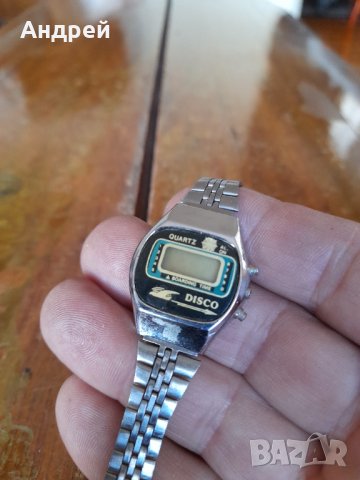 Стар електронен часовник Disco, снимка 2 - Антикварни и старинни предмети - 42796602