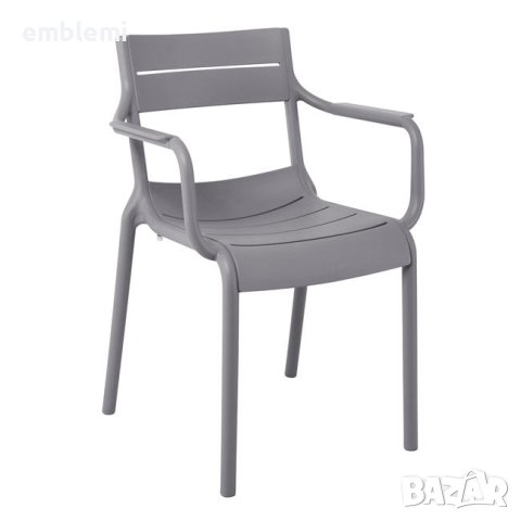 Стол градински трапезен Seren Arm Сив