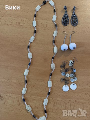 Обеци гердан лот бижута, снимка 9 - Обеци - 29348611