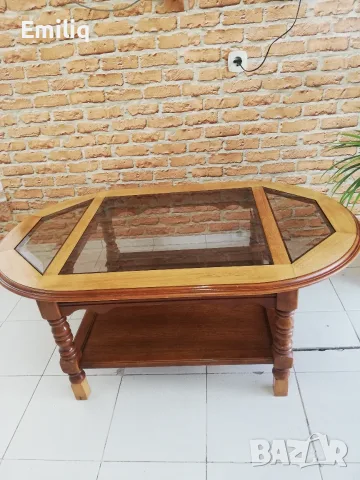 Холна Маса Елипса от Масивно Дърво