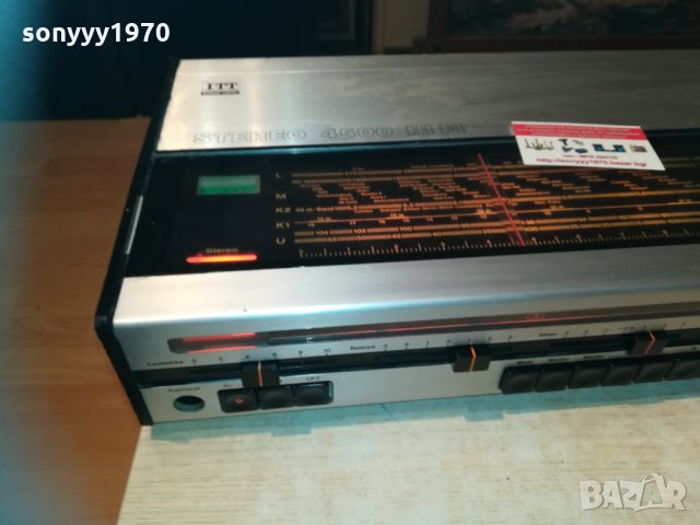 itt shaub-lorenz 4500 hifi REGIE made in west germany 0502211900, снимка 5 - Ресийвъри, усилватели, смесителни пултове - 31697356
