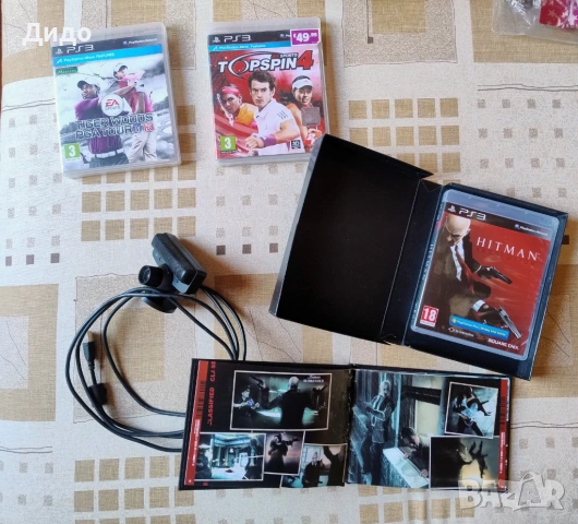 Sony Playstation 3 видео камера , игри 