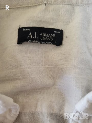 Армани  бяла риза, снимка 3 - Ризи - 47382296