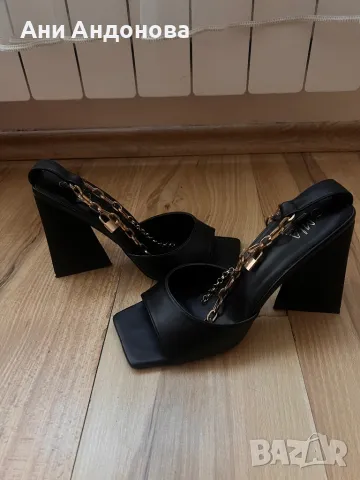 Сандали на висок ток, снимка 2 - Сандали - 50367162