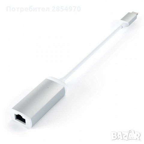 Satechi Aluminum USB-C to Ethernet Adapter , снимка 2 - Аксесоари за Apple - 33881910