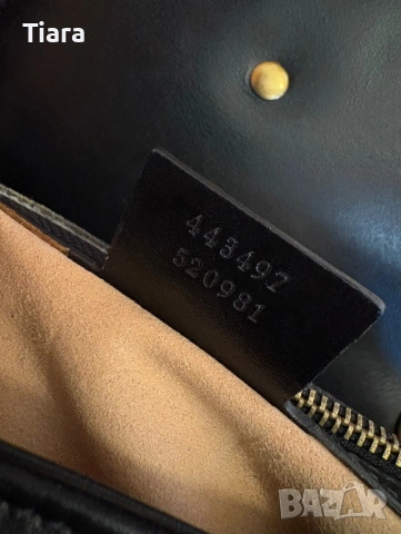 Оригинална Gucci GG Marmont – Черна естествена кожа, снимка 4 - Чанти - 54291904
