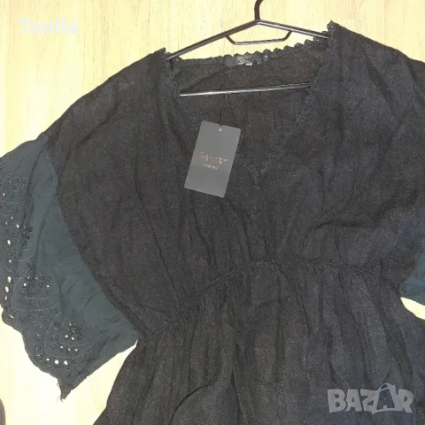 Нова ленена рокля,  с етикет, снимка 3 - Панталони - 50035963