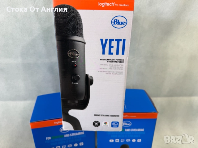 Настолен микрофон Logitech Blue YETI, снимка 6 - Друга електроника - 52548813