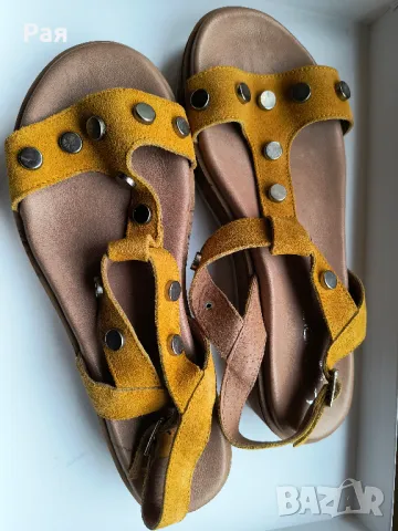 Дамски кожени сандали Claudia by Isaberi, снимка 6 - Сандали - 50028250