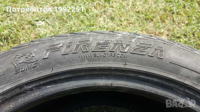 2бр. летни гуми 225/45R17 Firenza DOT 3210 4мм дълбочина на шарката. Цената е за комплекта., снимка 2 - Гуми и джанти - 30138347