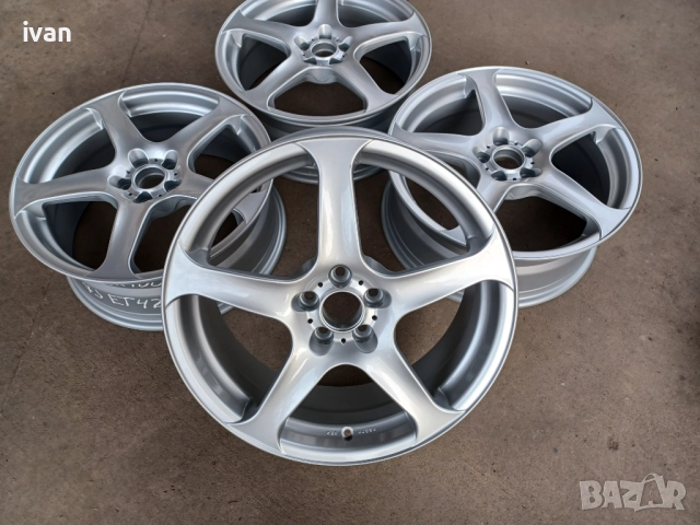 4 бр. чисто нови алуминиеви джанти AEZ 18 цола 5x100, централен отвор 54.1 , ET42, 7J