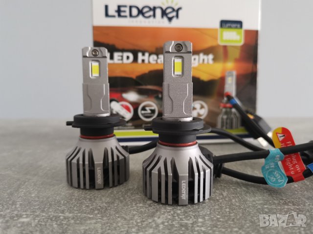 Диодни крушки за фарове CANBUS, Н1 H7  НВ3 Н11 Н4 DC9-32V 55W 9000LM 6500K, снимка 2 - Аксесоари и консумативи - 36636764