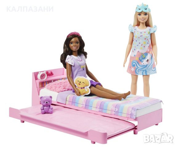Кукла Barbie - Моята първа Барби: Комплект Време е за сън Mattel HMM64, снимка 5 - Кукли - 42047006