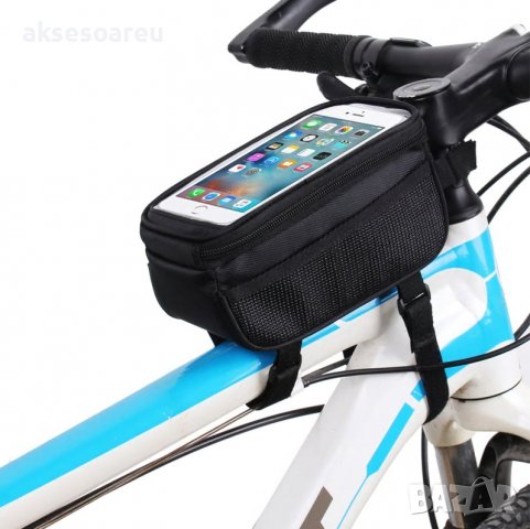 Велосипедна чанта за предна тръба за колело Аксесоари за колоездене Водоустойчив сензорен екран MTB , снимка 2 - Аксесоари за велосипеди - 37654039