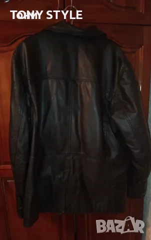 Ново Мъжко Зимно Яке Изцяло от Естествена Кожа XL, снимка 6 - Якета - 51696865