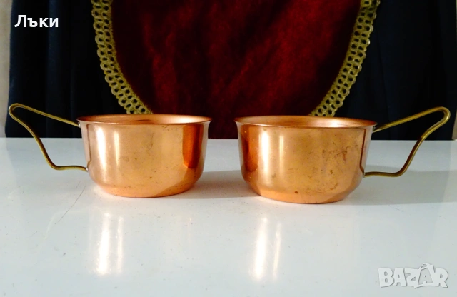 Медни чаши 130 мл.,чиста мед. , снимка 4 - Антикварни и старинни предмети - 54045633