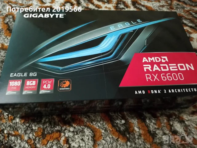 Видеокарта Gigabyte RX 6600 8Gb Eagle GDDR6