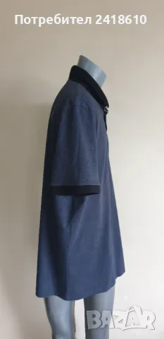 Hugo Boss PJeans Mercerised Slim Fit Pima Cotton Mens Size 2XL/3XL ОРИГИНАЛНА Тениска!, снимка 4 - Тениски - 49729268