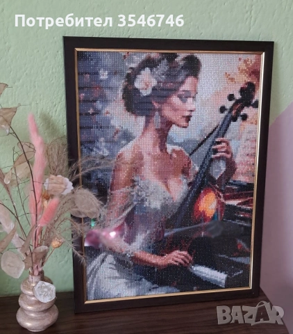 Диамантен гоблен - "ЦИГУЛАРКАТА" , снимка 3 - Гоблени - 53109458