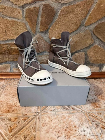 Оригинални мъжки обувки Rick Owens , снимка 3 - Кецове - 52178400