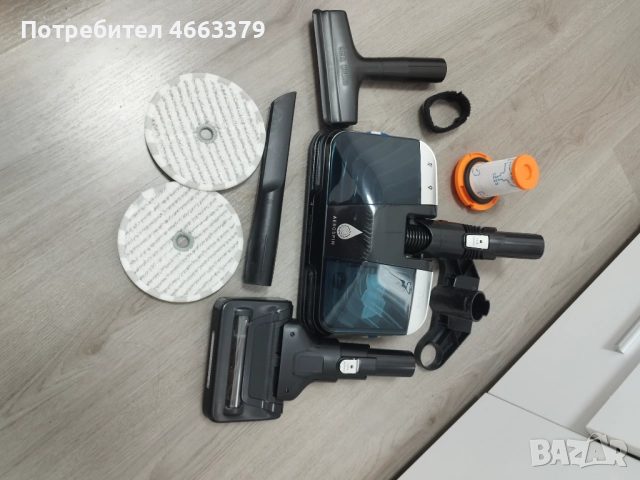 Вертикална прахосмукачка с мокро почистване, използвана