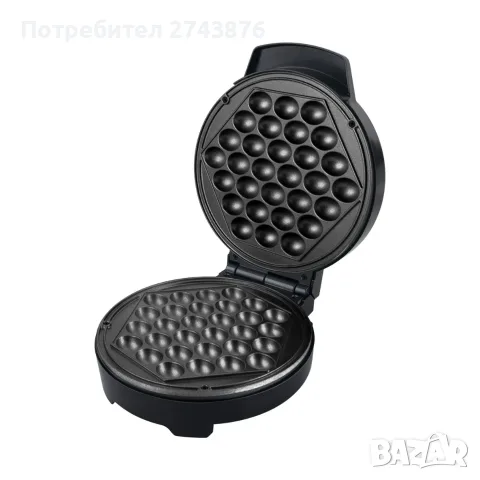 Гофретник бъбъл Elekom EK-9823, Bubble гофрета, Незалепващо покритие, 1000W , снимка 2 - Гофретници - 46277358