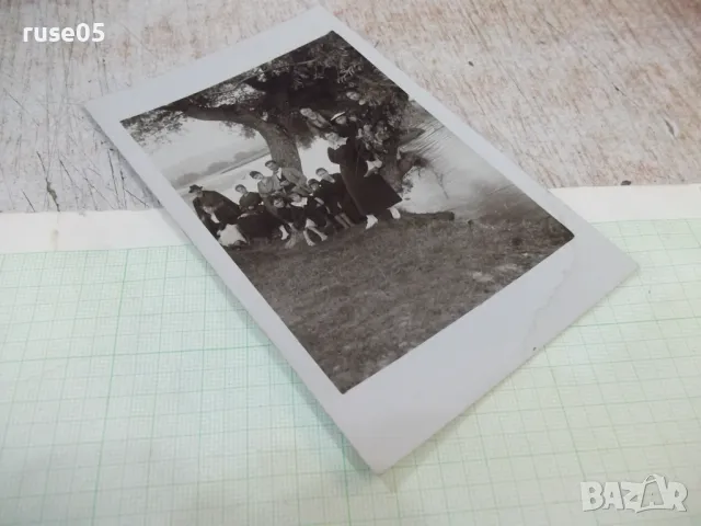 Снимка стара на група на реката под дървото, снимка 3 - Колекции - 48005193