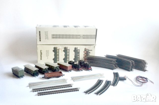 Minitrix комплекти мини локомотиви влакчета Мащаб N, снимка 3 - Колекции - 40536704