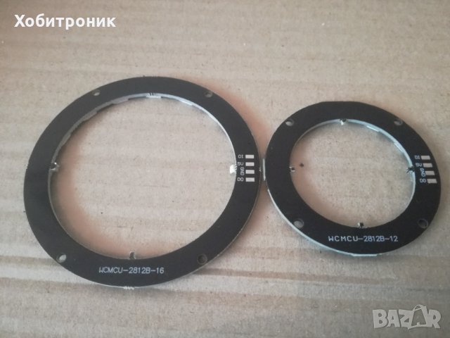 RGB LED WS2812 ring,  цветен ринг ардуино, снимка 2 - Друга електроника - 30975781