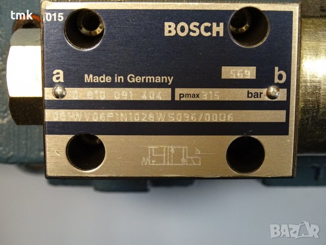 Хидравличен разпределител Bosch 0810 010 952, 0810 091 404 96VDC directional control valve, снимка 5 - Резервни части за машини - 37836095