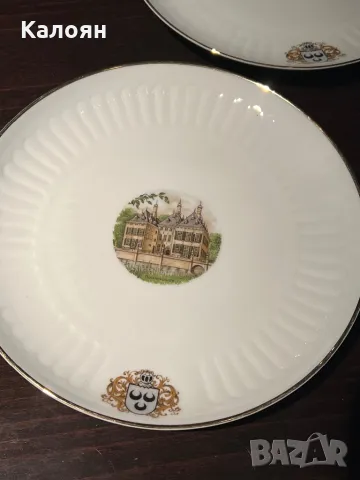 Сет от три чинии от баварски порцелан Хохенберг ORIGINAL DUTCH CASTLES, снимка 2 - Други - 48828752