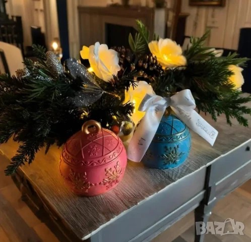 Молд бурканче коледна топка два вида , снимка 2 - Форми - 49667553