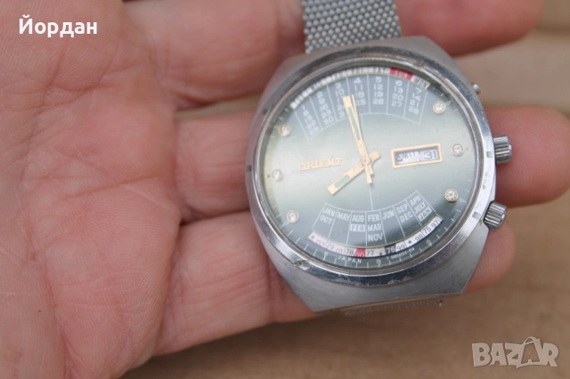 Мъжки ръчен часовник ''Orient'' календар, снимка 3 - Мъжки - 52755682