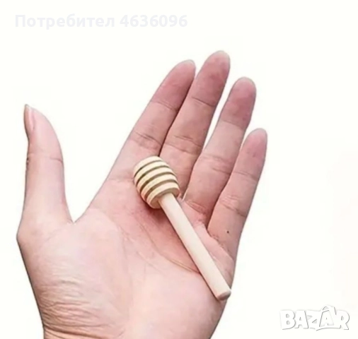 Дървена лъжичка за мед, снимка 5 - Прибори за хранене, готвене и сервиране - 52240751