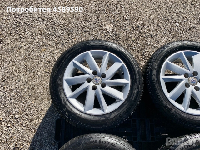 Алуминиеви джанти 15цола 5x100 + ЗИМНИ ГУМИ Barum за Seat Ibiza,Skoda Fabia,Vw Polo,Audi A1, снимка 7 - Гуми и джанти - 52258948