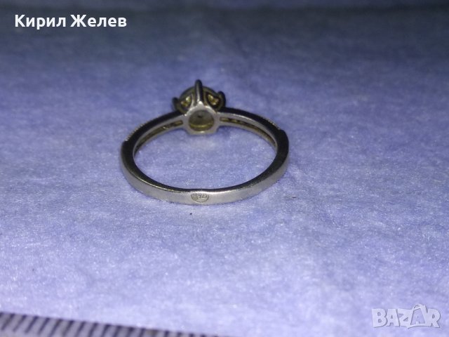 СКЪПОЦЕНЕН НЕЖЕН СРЕБЪРЕН ПРЪСТЕН СРЕБРО 925 с БЛЕСТЯЩ ФАСЕТИРАН ЛАБОРАТОРЕН МОЙСАНИТ иЦИРКОНИ 40103, снимка 10 - Пръстени - 42644124