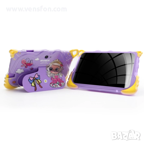 8 GB/256 MB Детски таблет ATOUCH Q39 - 7″ Android /лилав/