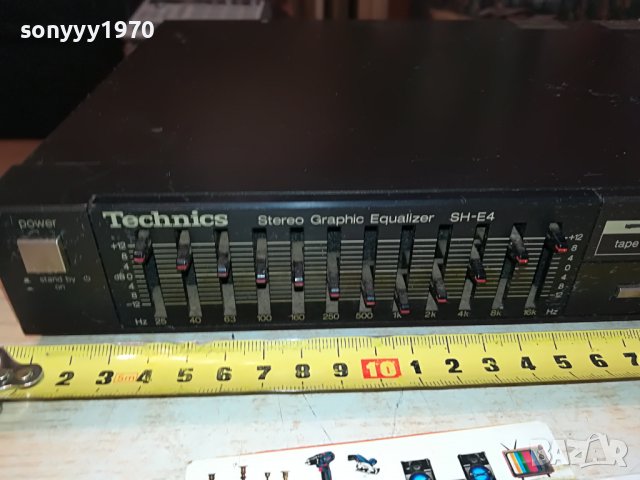 TECHNICS SH-E4 EQUALIZER-MADE IN JAPAN 2411221815, снимка 9 - Ресийвъри, усилватели, смесителни пултове - 38786738