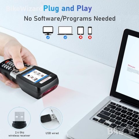 JRHC S-3309L Безжичен баркод скенер с 2,2-инчов TFT цветен LCD екран НОВ, снимка 7 - Друга електроника - 42337350