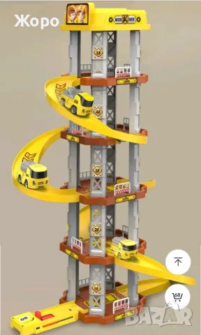 ДЕТСКА СТРОИТЕЛНА ПЛОЩАДКА С ПИСТА И КРАН МН2002, снимка 12 - Образователни игри - 47892947