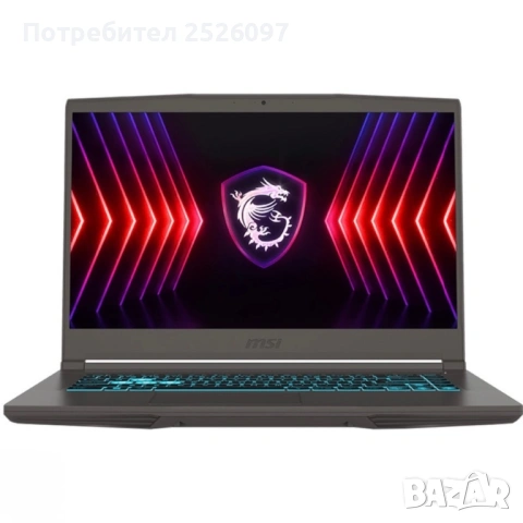 MSI Thin 15/IPS 144HZ/i5-12450H/RTX 2050/16GB/512GB/Гаранция, снимка 5 - Лаптопи за игри - 54364231