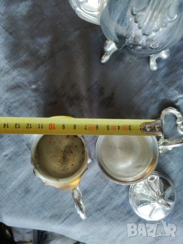 посребрен бароков сервиз, снимка 4 - Антикварни и старинни предмети - 35501818