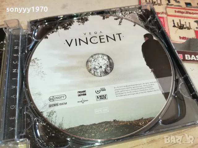 VEGA VINCENT-ORIGINAL CD-ВНОС GERMANY 0303251901, снимка 3 - CD дискове - 49348822